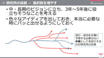 鷲北はメンバーに対し「3~5年後に役立ちそうなこと」を考えてほしいと伝えている。「そのくらいの未来が、インターネット技術者にとっていちばん“おいしい”ところだと思います」