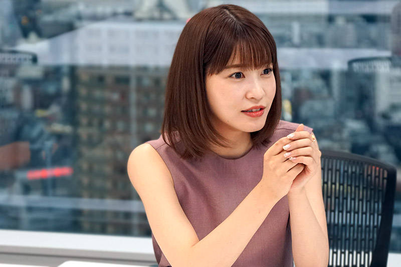 自分はラッキーだと語る岸明日香さん