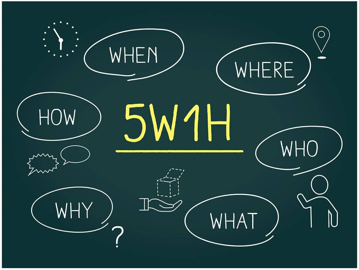 5W1Hのそれぞれの意味とは