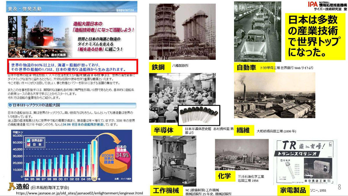 1990年代に日本が産業分野でトップになれた理由