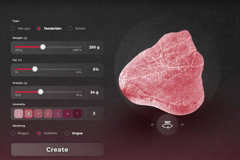 3Dプリンタ肉