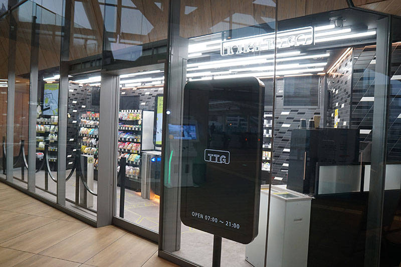 高輪ゲートウェイ駅にある無人コンビニ店舗「TOUCH TO GO」